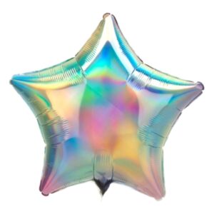 Anagram 18 inch Pastel Iridescent Star Foil Balloon