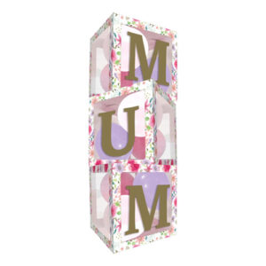 Eurowrap Mum Floral Balloon Boxes & Letters 3PK