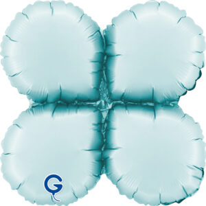 Grabo 13 inch Satin Pastel Blue Base Drops Mini Foil Balloon