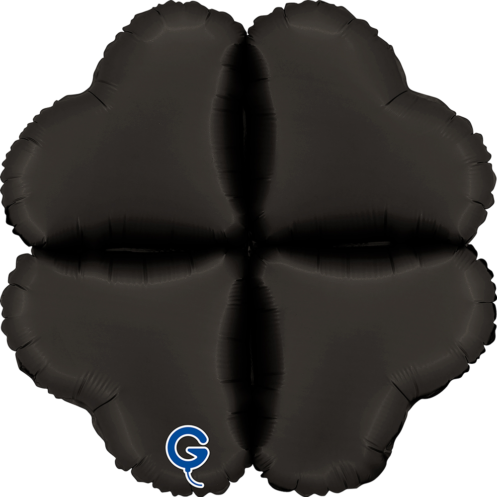 Grabo 16 inch Satin Fumé Black Base Drops Foil Balloon