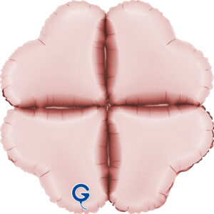 Grabo 16 inch Satin Pastel Pink Base Drops Foil Balloon