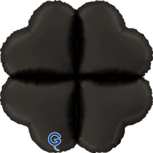 Grabo 24 inch Satin Fumé Black Base Drops Foil Balloon