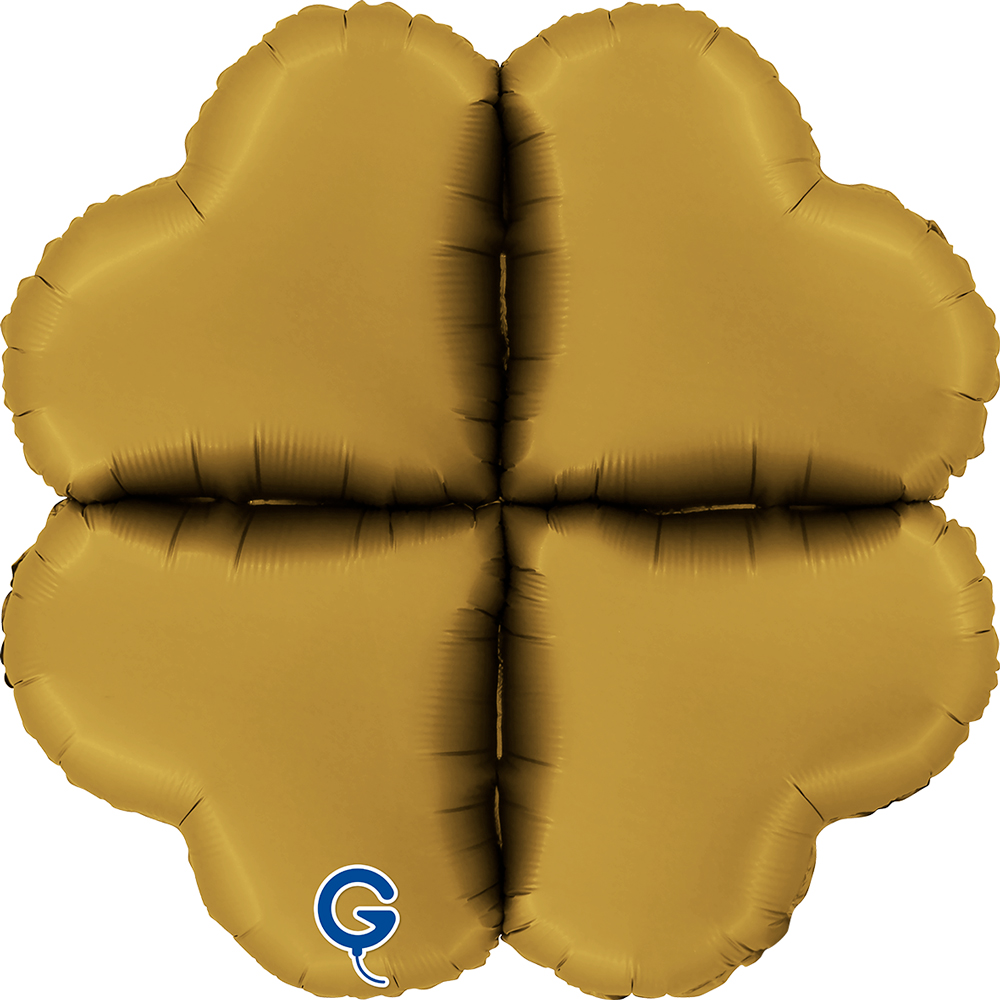 Grabo 24 inch Satin Gold Base Drops Mini Foil Balloon