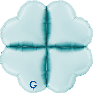 Grabo 26 inch Satin Pastel Blue Base Drops Mini Foil Balloon