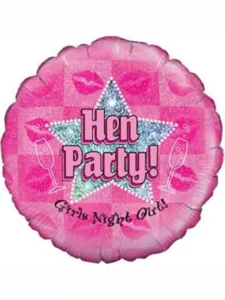 Oaktree 18 inch Hen Party Pink Round Foil Balloon