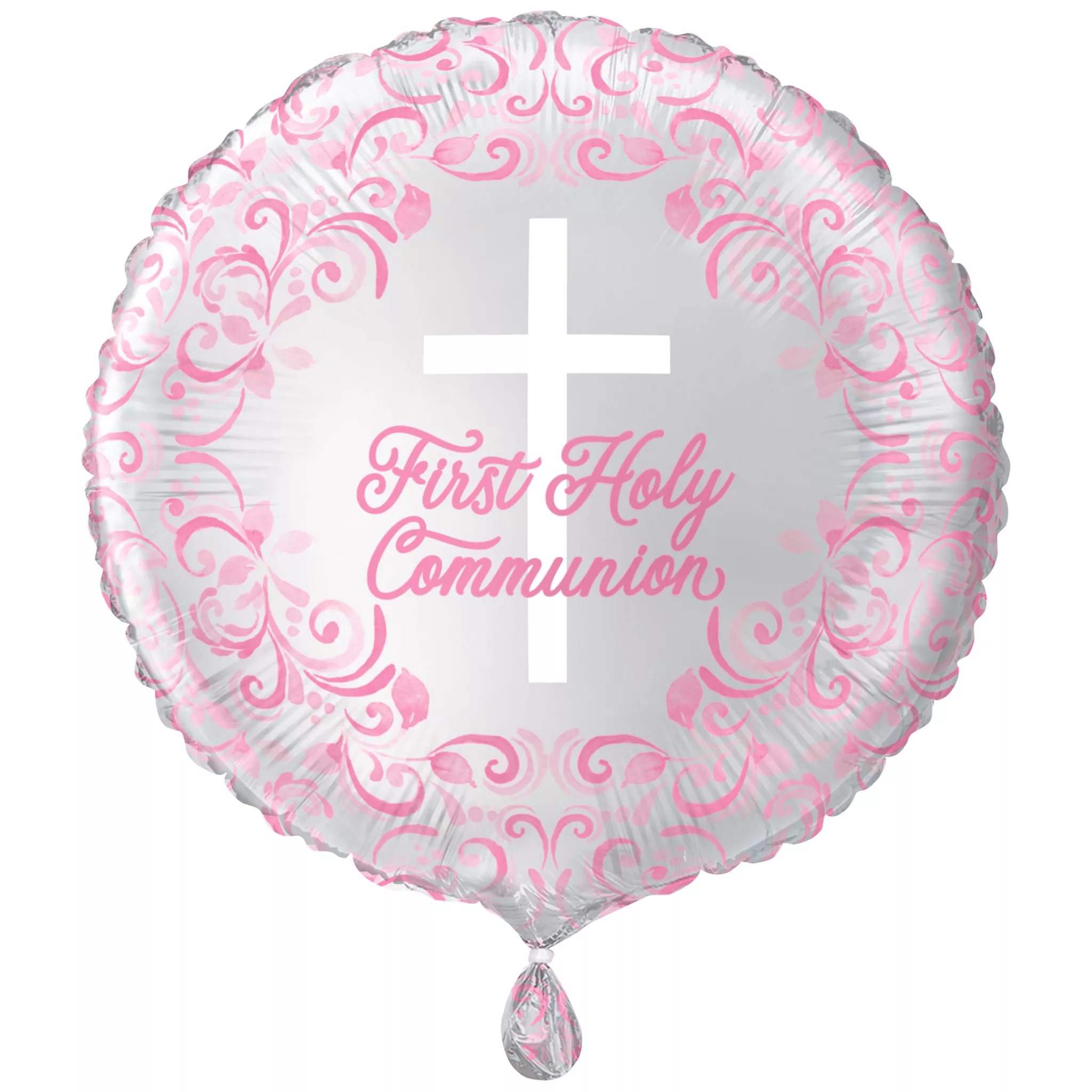 Unique 18 inch First Holy Communion Pink Foil Balloon