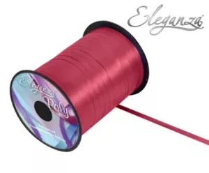 Burgundy 500Ydx5mm Balloon Polly Ribbon
