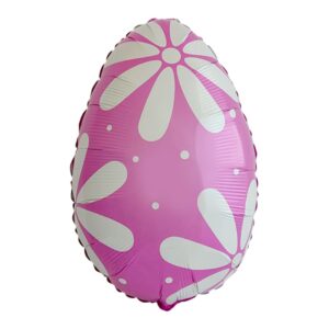 Flexmetal 23 inch Pink Easter Egg Foil Balloon (unpackaged)