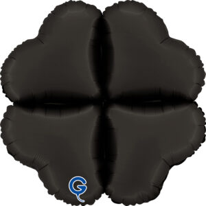Grabo 16 inch Satin Fumé Black Base Drops Foil Balloon