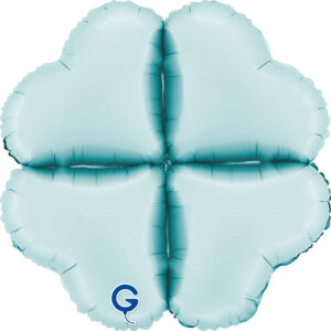 Grabo 16 inch Satin Pastel Blue Base Drops Foil Balloon