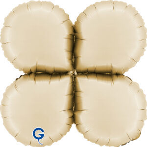 Grabo 19 inch Satin Cream Base Drops Foil Balloon