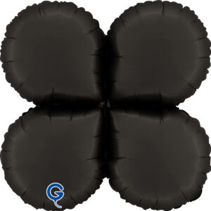 Grabo 19 inch Satin Fumé Black Base Drops Foil Balloon