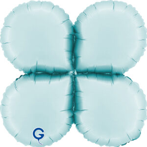 Grabo 19 inch Satin Pastel Blue Base Drops Foil Balloon
