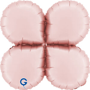 Grabo 19 inch Satin Pastel Pink Base Drops Foil Balloon