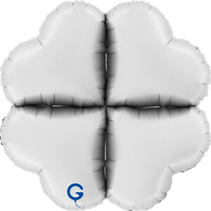 Grabo 24 inch Satin White Base Drops Mini Foil Balloon