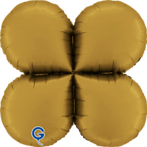 Grabo 26 inch Satin Gold Base Drops Mini Foil Balloon