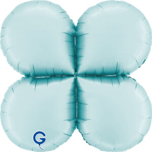 Grabo 26 inch Satin Pastel Blue Base Drops Mini Foil Balloon