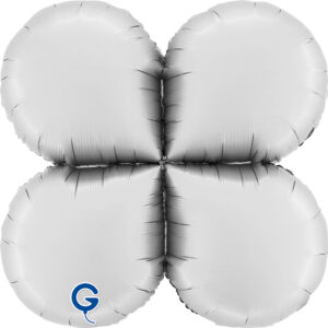 Grabo 26 inch Satin White Base Drops Mini Foil Balloon