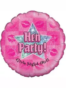 Oaktree 18 inch Hen Party Pink Round Foil Balloon