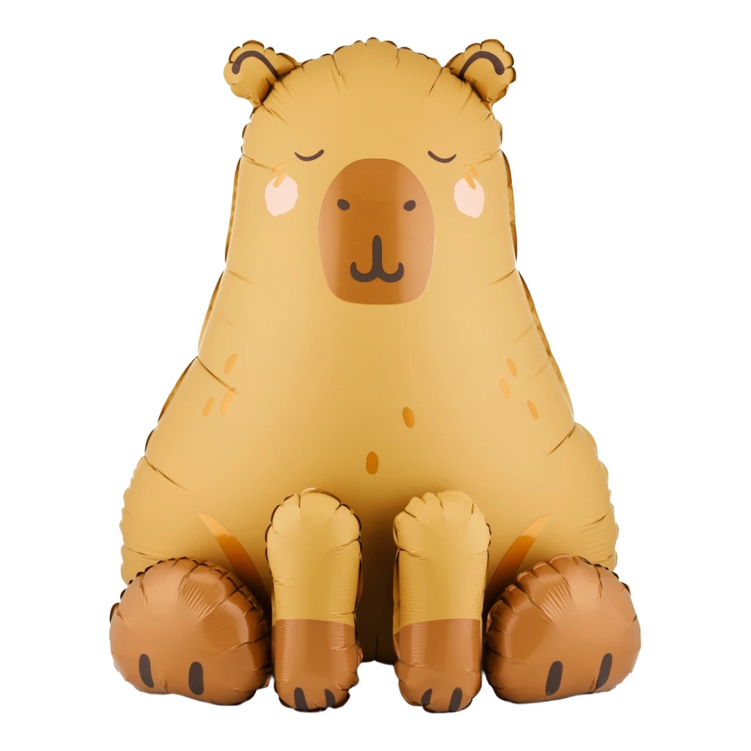 Party Deco 32 inch Sitting Capybara Foil Balloon