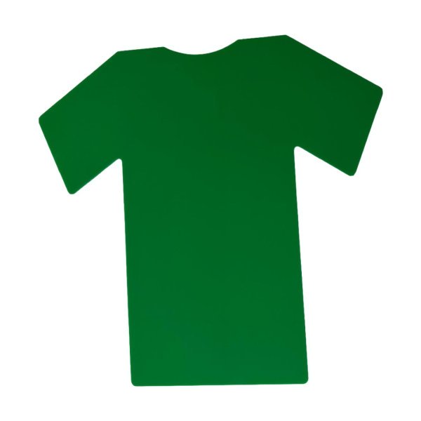Acrylic 400mm x 500mm Green Shirt