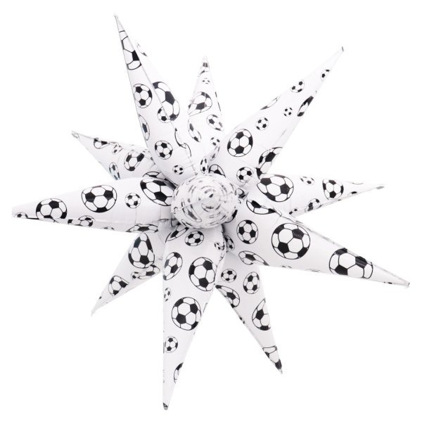 B4U 32 inch 12 point Football Spikey Starburst Foil Balloon