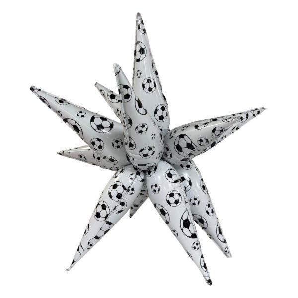 B4U 32 inch 12 point Football Spikey Starburst Foil Balloon