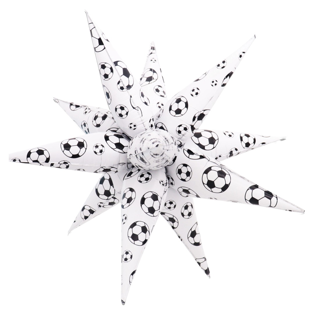 B4U 32 inch 12 point Football Spikey Starburst Foil Balloon