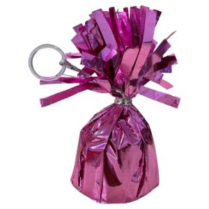 B4U Bright Pink Foil Balloon Weight