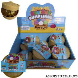 12 pack Large size dim sum squishy Glitter Edition