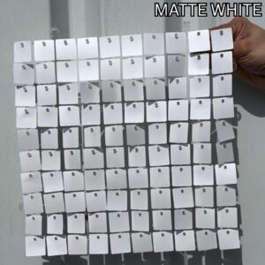 MATTE WHITE SHIMMER WALL PANEL