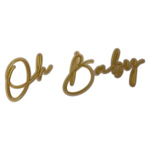 Oh Baby Gold Mini Acrylic Sign