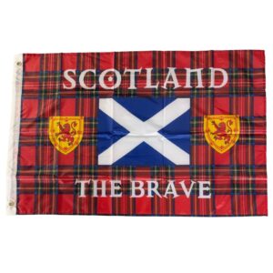 90 x 145cm Ultimate Scotland The Brave Royal Tartan Flag