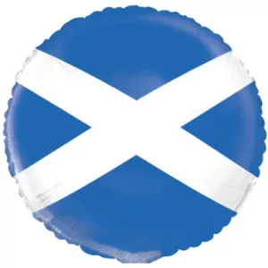 Unique 18 inch Scotland Flag Round Foil Balloon
