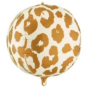Party Deco 30 inch Matte Cheetah Spots Ball Foil Balloon