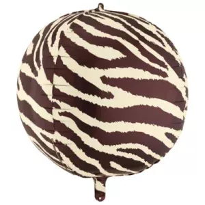 30 inch Matte Zebra Stripe Ball Foil Balloon