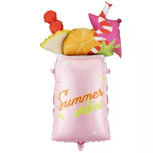 Party Deco 31 inch Summer Vibes Cocktail Foil Balloon
