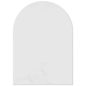 Acrylic 600mm White Arch Disc