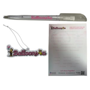 Balloon4u Pen, Notepad, Car Air Freshener Set
