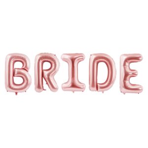 Party Deco 34 inch Bride Rose Gold Letter Foil Balloon