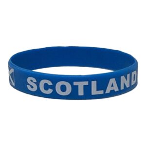 Scotland Blue & White Saltire Silicone Wristband
