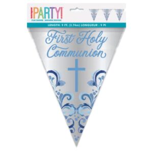 Unique 2.74m First Holy Communion Blue Bunting