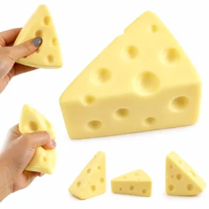 Cheese Slice Squishy Toy Pack of 8