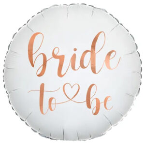 Party Deco 18 inch Bride To Be Rose Gold Script Foil Balloon