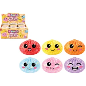 Kawaii Small Glitter Squishy Bao Bun BLIND Dumpling (24PK)