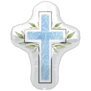 Anagram 28 inch My First Communion Blue Supershape Foil Balloon