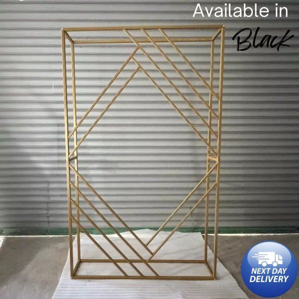 2M x 1.2M Collapsible Rectangular Deco Arch Metal Backdrop Stand