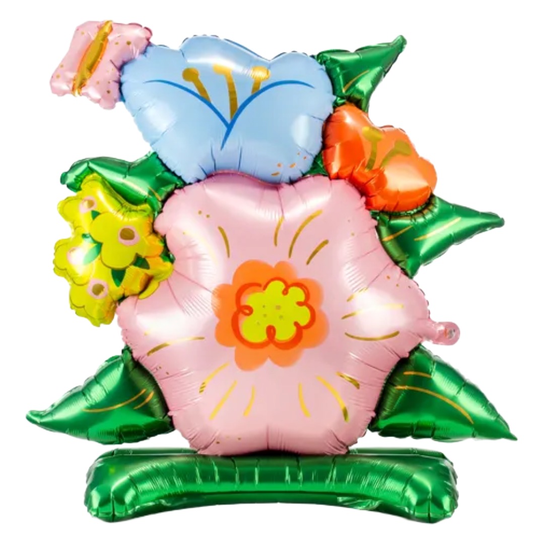 Party Deco 34 inch Flowers Standing Foil Balloo