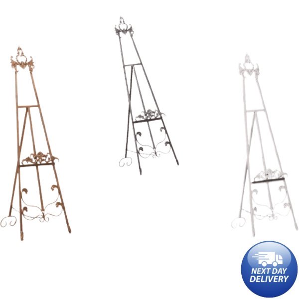 Antiqued Metal Easel 165cm Available in 5 Colours