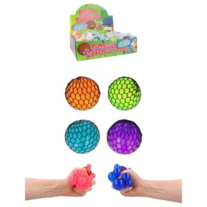 7cm Mesh Squeeze Ball 4 Assorted (12pk)